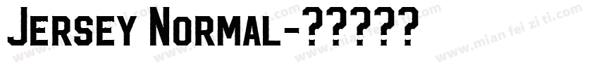 Jersey Normal字体转换